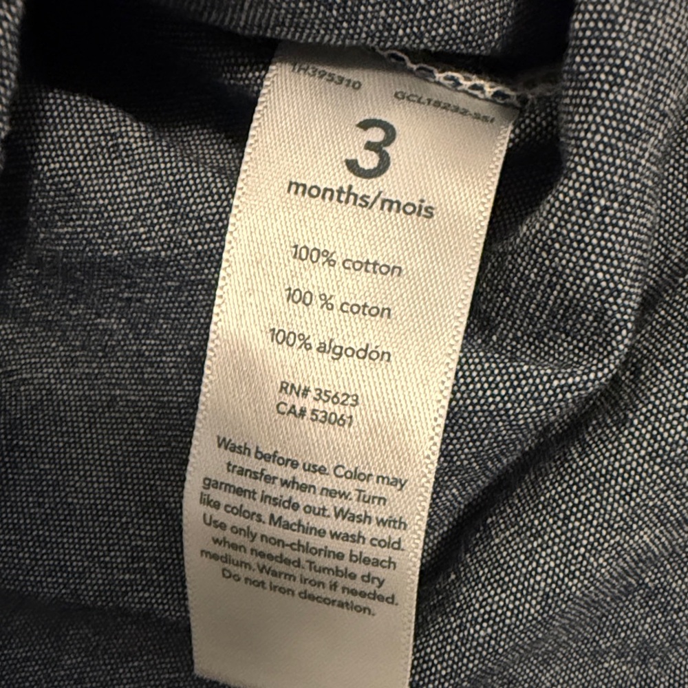 Carter's Classic Blue Button-Down Shirt - Picture 3 of 5